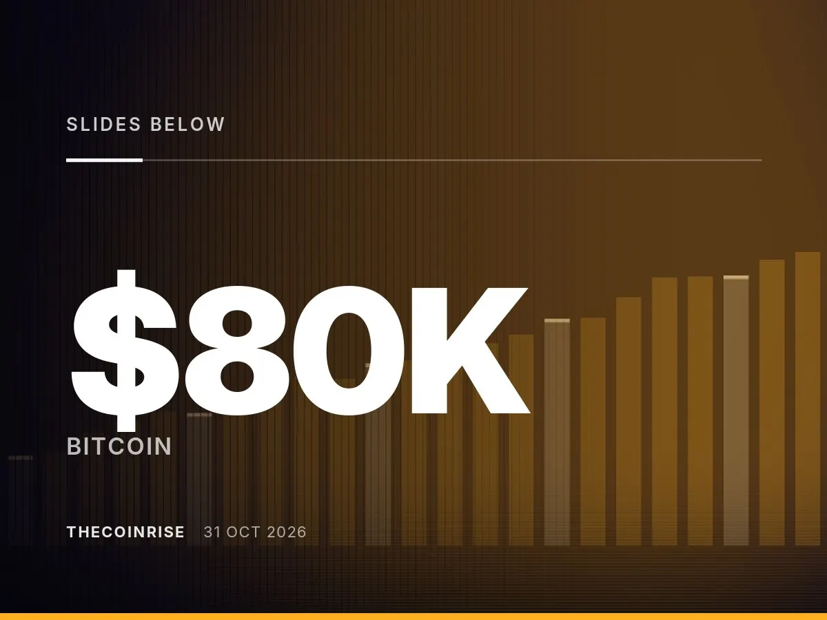 Bitcoin Slides Below $80K as $6.3B Binance Hack Shakes Crypto Market