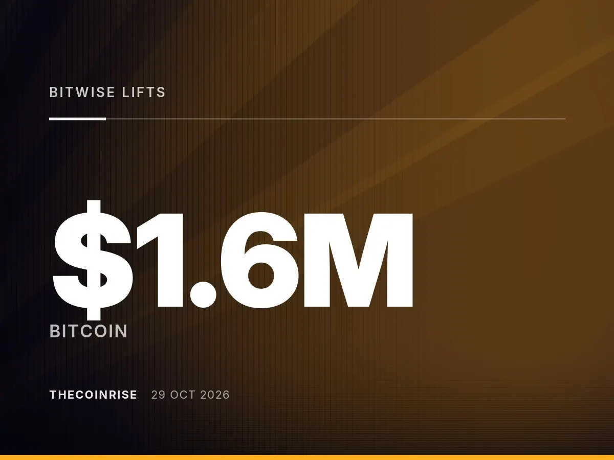 Bitwise Lifts Long-Term Bitcoin Price Target to $1.6 Million