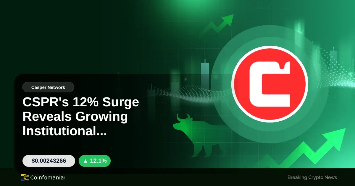 CSPR’s 12% Surge Reveals Growing Institutional Interest