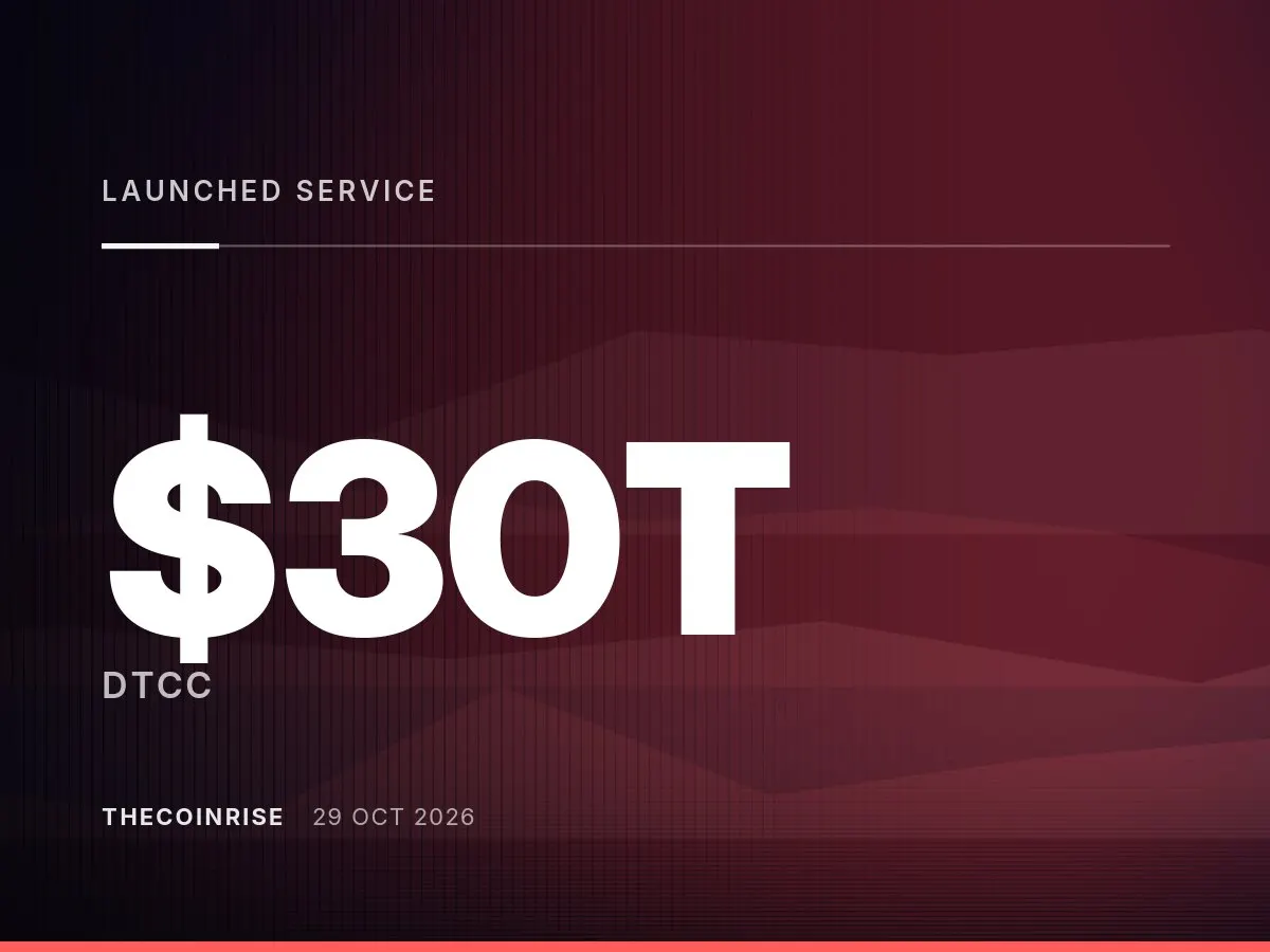 DTCC Launched a $30 Trillion Service; the CFTC and Alipay Only Talked
