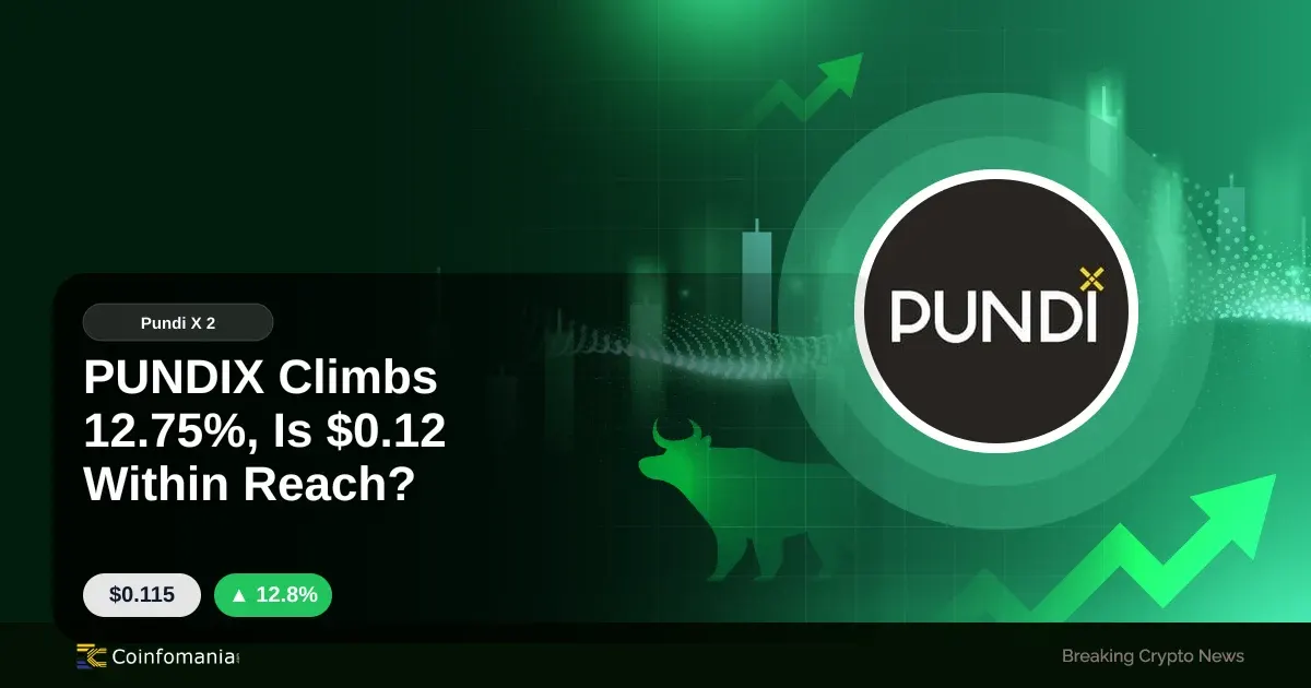 PUNDIX Climbs 12.75%, Is $0.12 Within Reach?