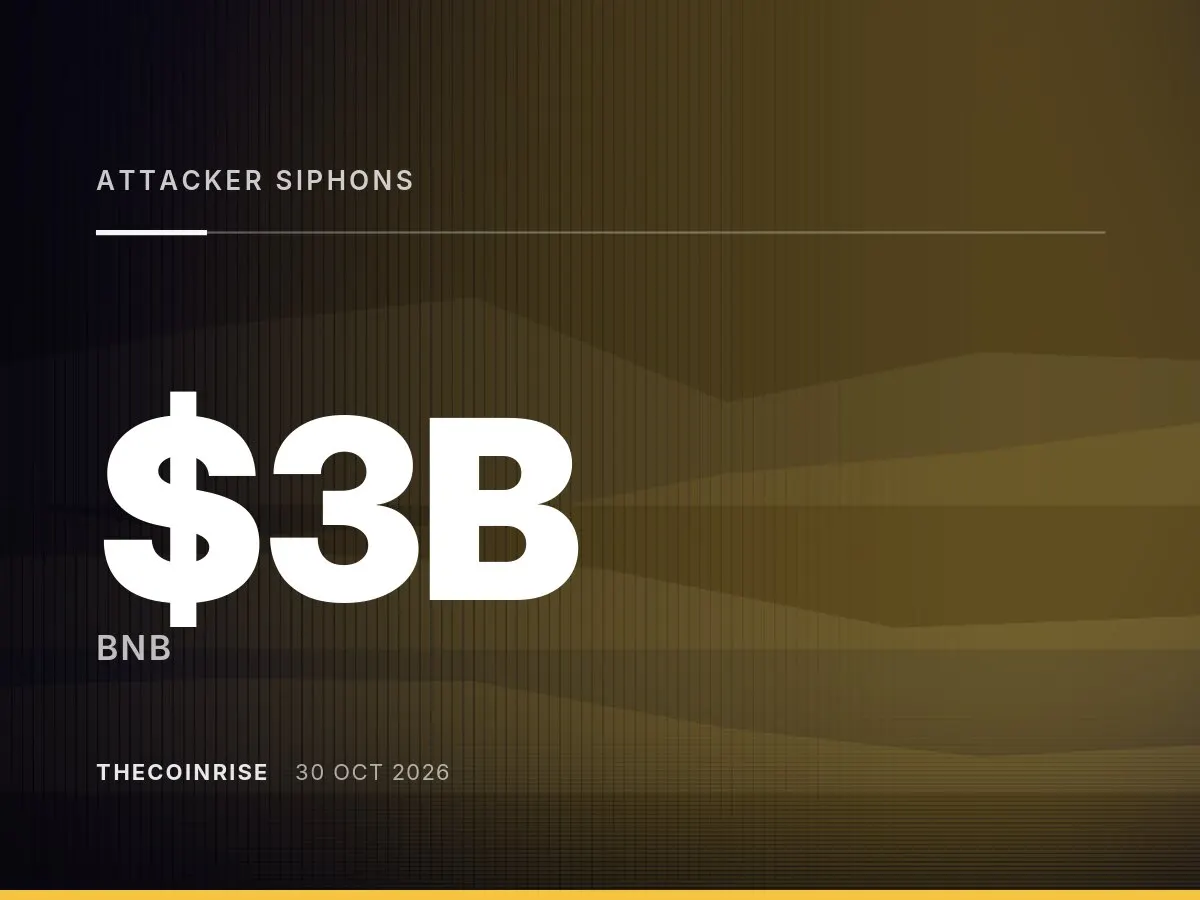 Report: Attacker Siphons Up to $3 Billion From Binance