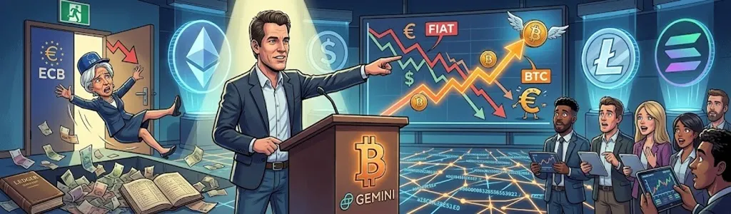 Tyler Winklevoss Mocks Lagarde After Surprise ECB Exit, Reviving Clash Over Bitcoin